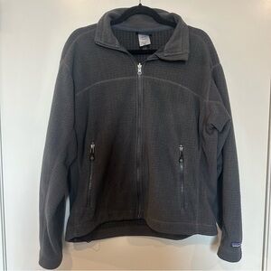 Patagonia Men’s Radiant Jacket medium Gray Full Zip Fleece polartec Casual